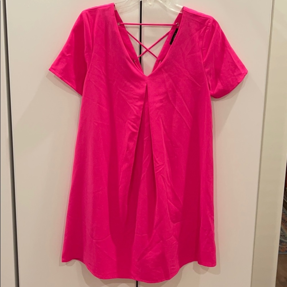 Boutique Neon Pink Dress